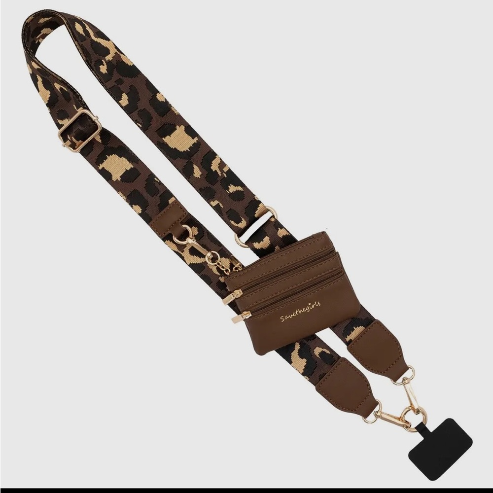 Leopard Crossbody Phone Holder & Wallet